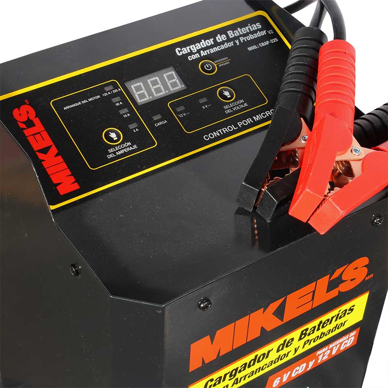 Cargador De Baterias Con Arrancador Y Probador Mikels