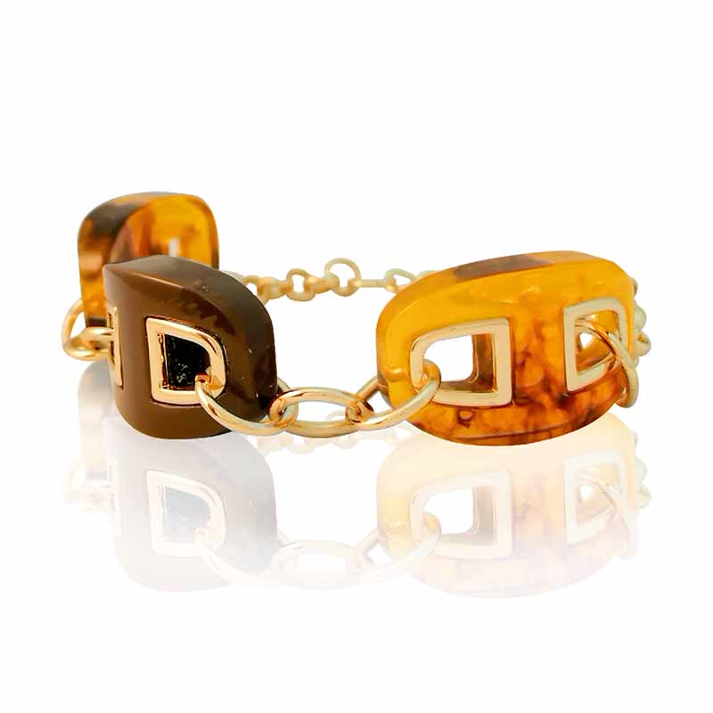 Pulsera Brazalete Oro 18k Laminado Flexible Dije Herradura #240