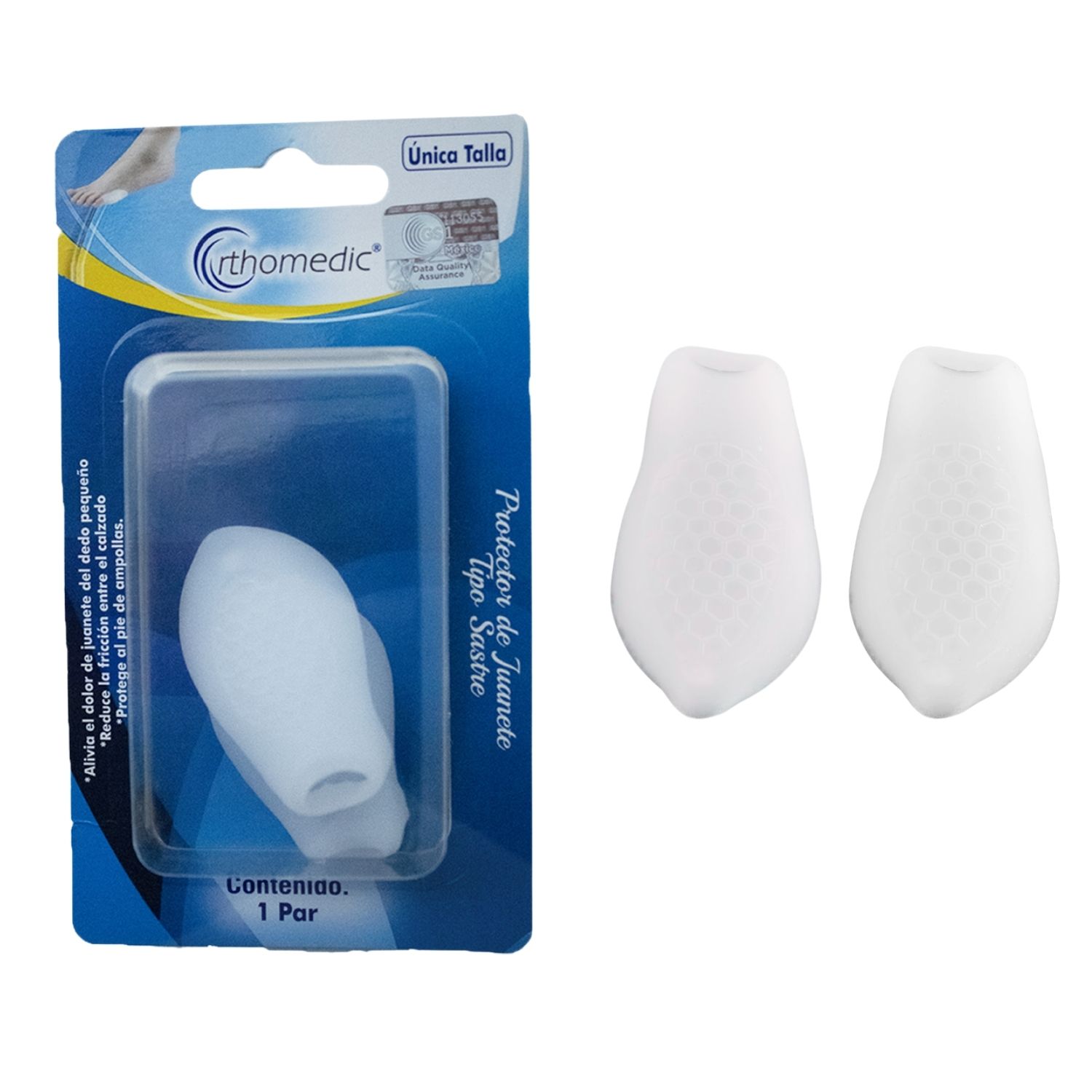 Orthomedic, Protector de Juanete Tipo Sastre, Gel Blanco, Unitalla