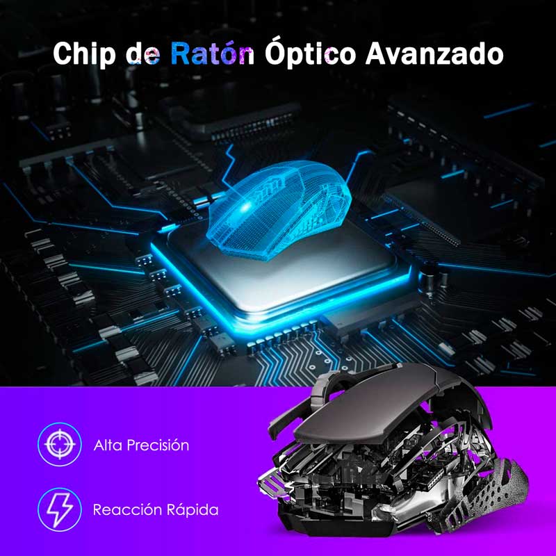 Gaming Mouse Para Juegos Raton Optico Inalambrico Wireless 2.4G