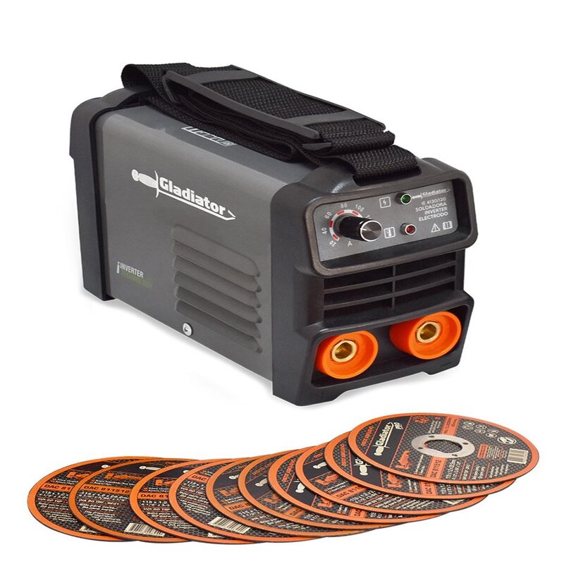 Soldadora Electrodo Mini 130 amp Gladiator IE 4130/2/120 PLUS