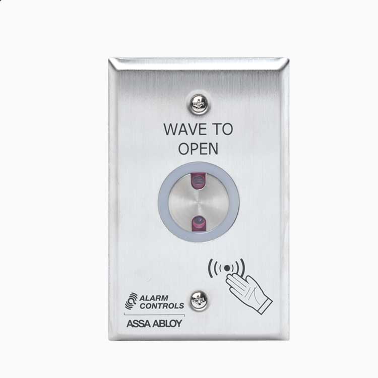 Botón Sin Contacto para Salida NO,NC/ Temporizador/ Placa de Acero Inoxidable/ Intemperie