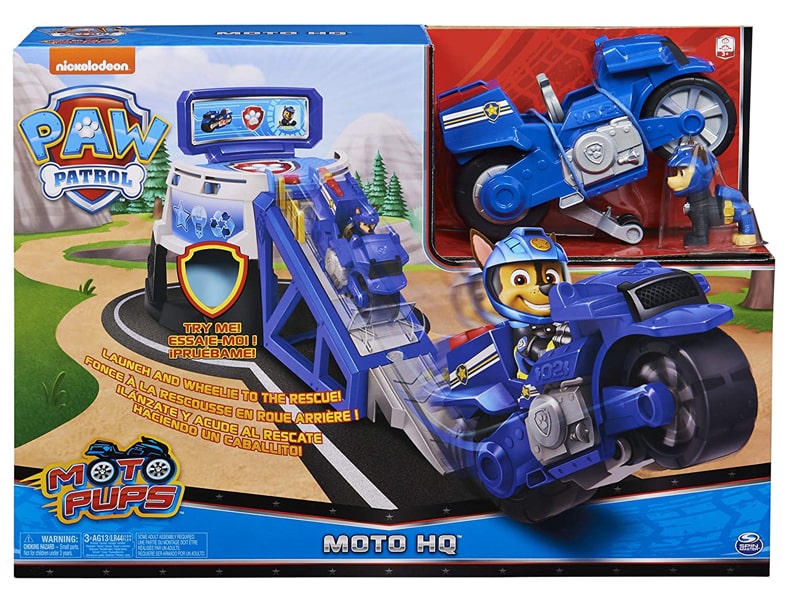 Paw Patrol Moto Hq Pups Pista Con Sonidos Spin Master