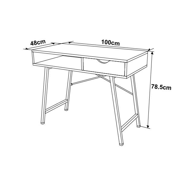 Escritorio Moderno Home Office Altus Nogal Mundo In