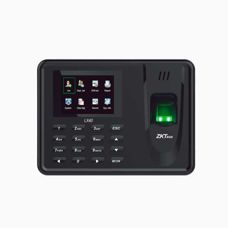 Lector de Huella con Teclado para Control de Asistencia, 500 Huellas, Genera Reporte por USB en Excel, Descarga mediante memoria USB / Incluye Fuente