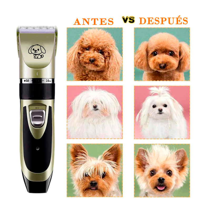 Máquina Rasuradora Cortadora Pelo Para Perros-Gatos Mascotas PET-CLIPPER