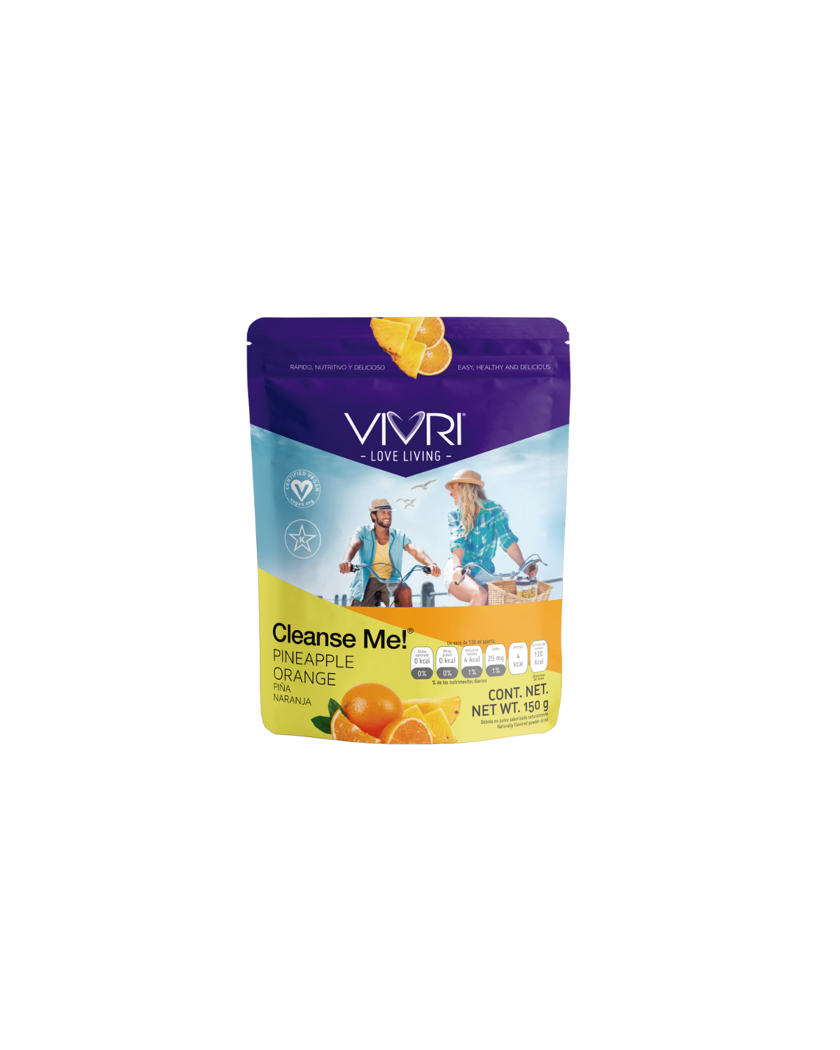 VIVRI Cleanse Me sabor Piña-Naranja 10 porciones