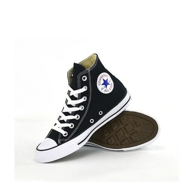 Tenis CONVERSE Chuck Taylor All Star Negro-Blanco de Bota Unisex M9160C.