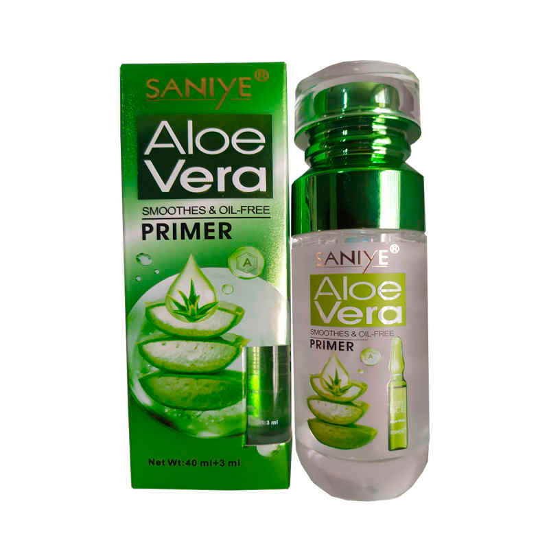 Set Aloe Vera-PRIMER SANIYE + Gel Refrescante Aloe Vera 99%+ Crema Hidratante Aloe Vera 99% + Cepillo Limpiador Facial + Regalo