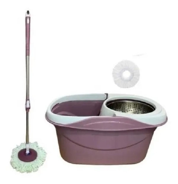 Nueva Cubeta Spin Mop Trapeador Mágico +2repuetsos Smart Mop