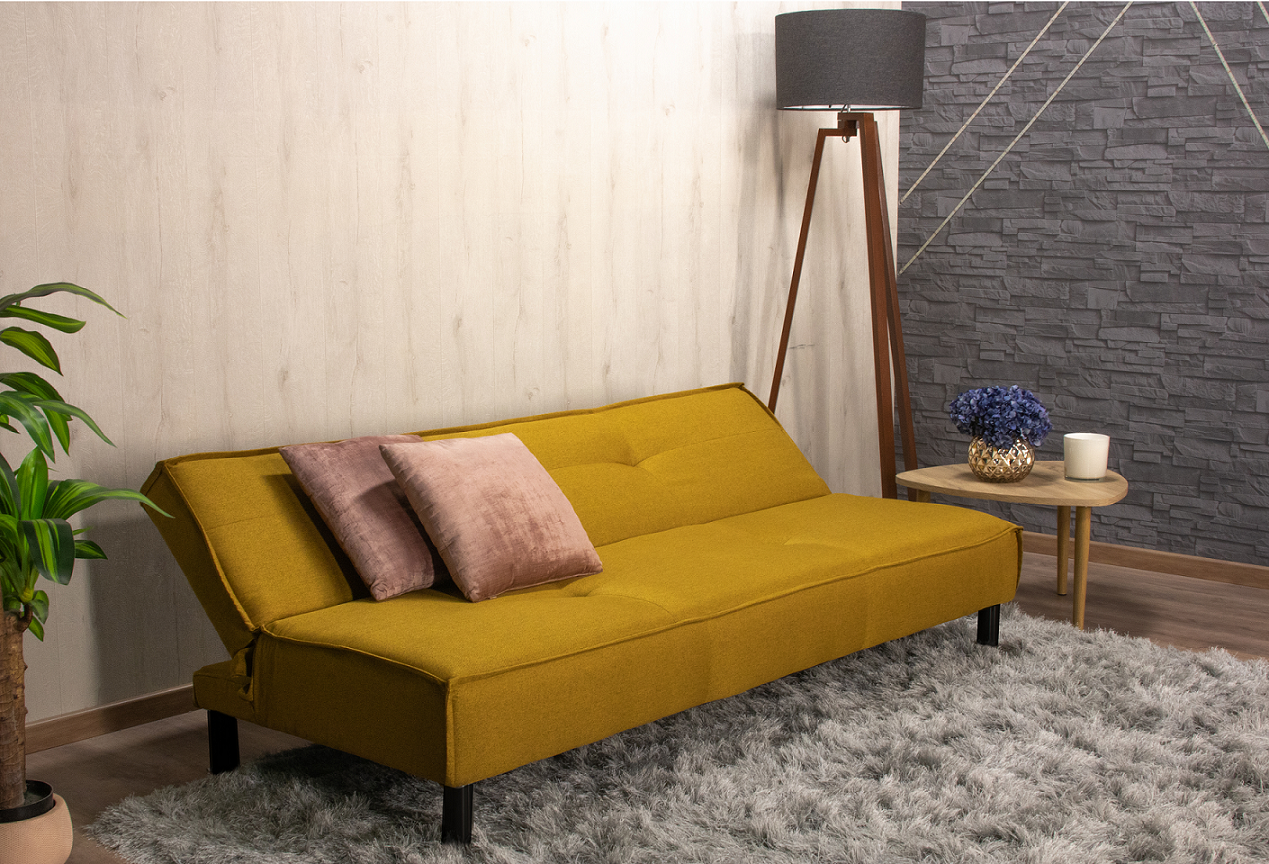 Sofa cama Tomm Amarillo Mostaza