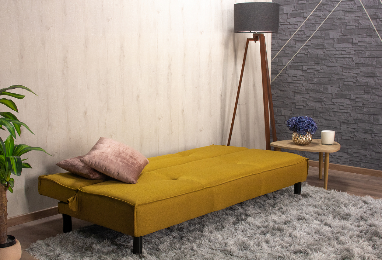 Sofa cama Tomm Amarillo Mostaza