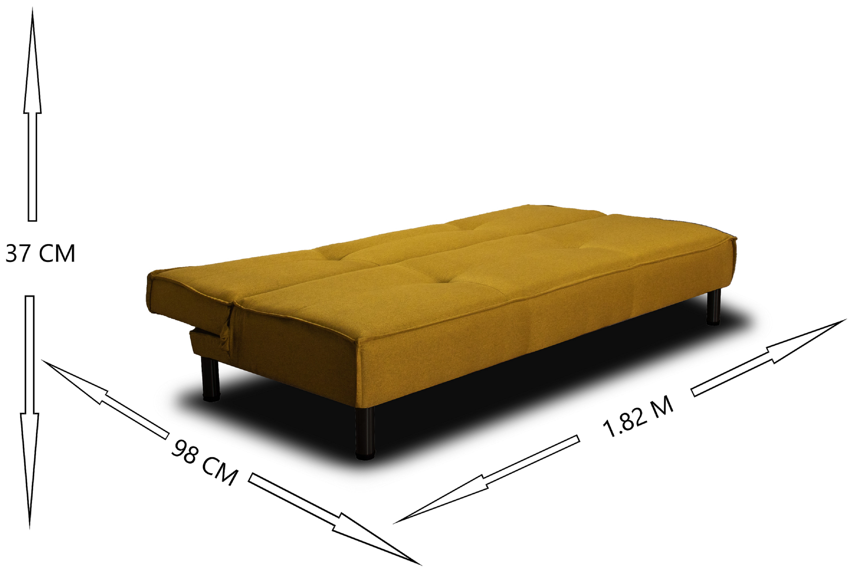 Sofa cama Tomm Amarillo Mostaza