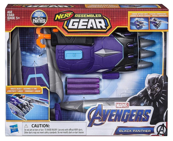 Pantera Negra Nerf Assembler Gear Garra Avengers Hasbro