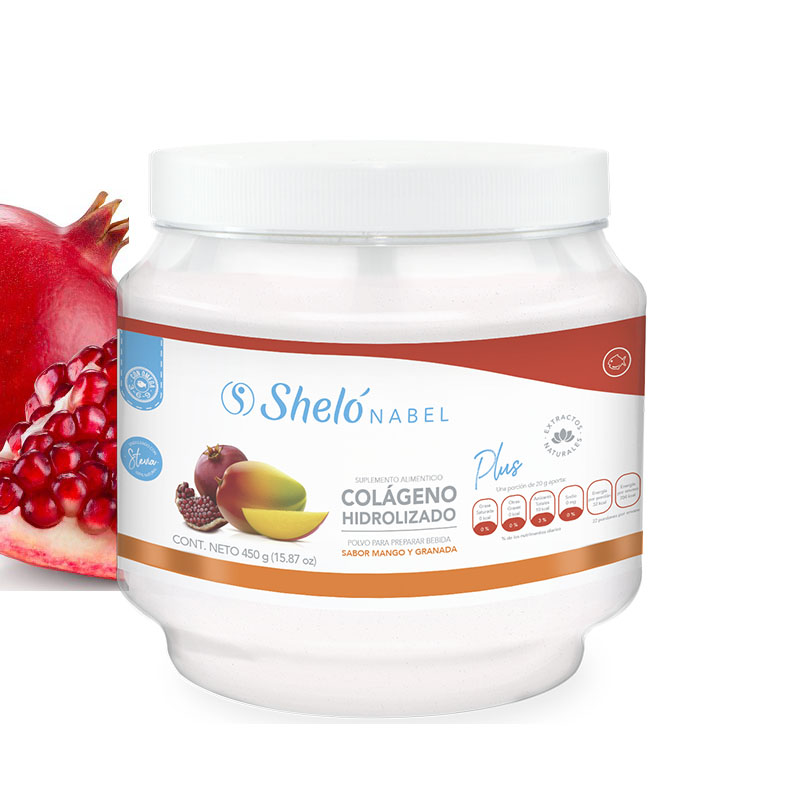 COLÁGENO HIDROLIZADO PLUS CON ÁCIDO HIALURÓNICO 450G SHELÓ NABEL