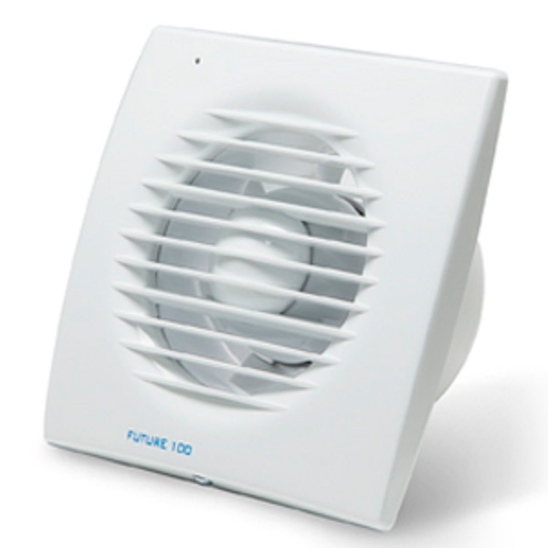 Extractor de baño FUTURE 120 Soler & Palau perfil extra plano, alto poder de extracción, fácil instalación, silencioso 100/120/150mm 4/5/6 plg. Bajo consumo de energía
