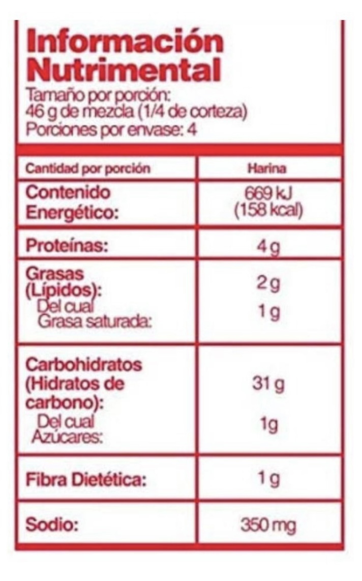 Harina Masa Para Pizza Fácil Crust Instantánea Betty Crocker