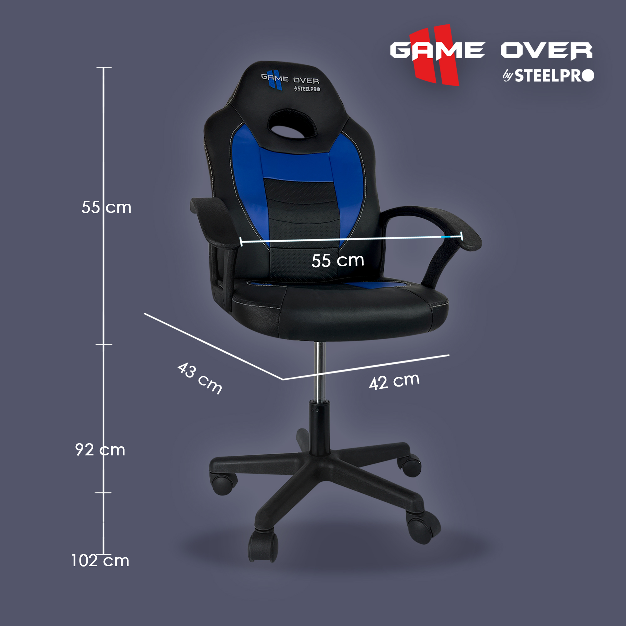 Silla Gamer Ergonomica Ajustable Game Over By Steelpro