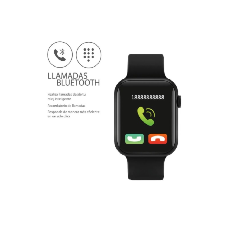 Reloj Inteligente Smartwatch Ztx T500 25.4mm multifuncional Premium Negro