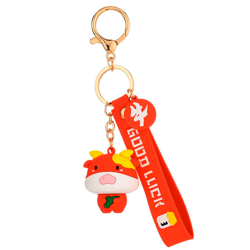 LLAVERO DE MODA COLGANTE KAWAII  PINGUINO, VAQUITA Y OSO