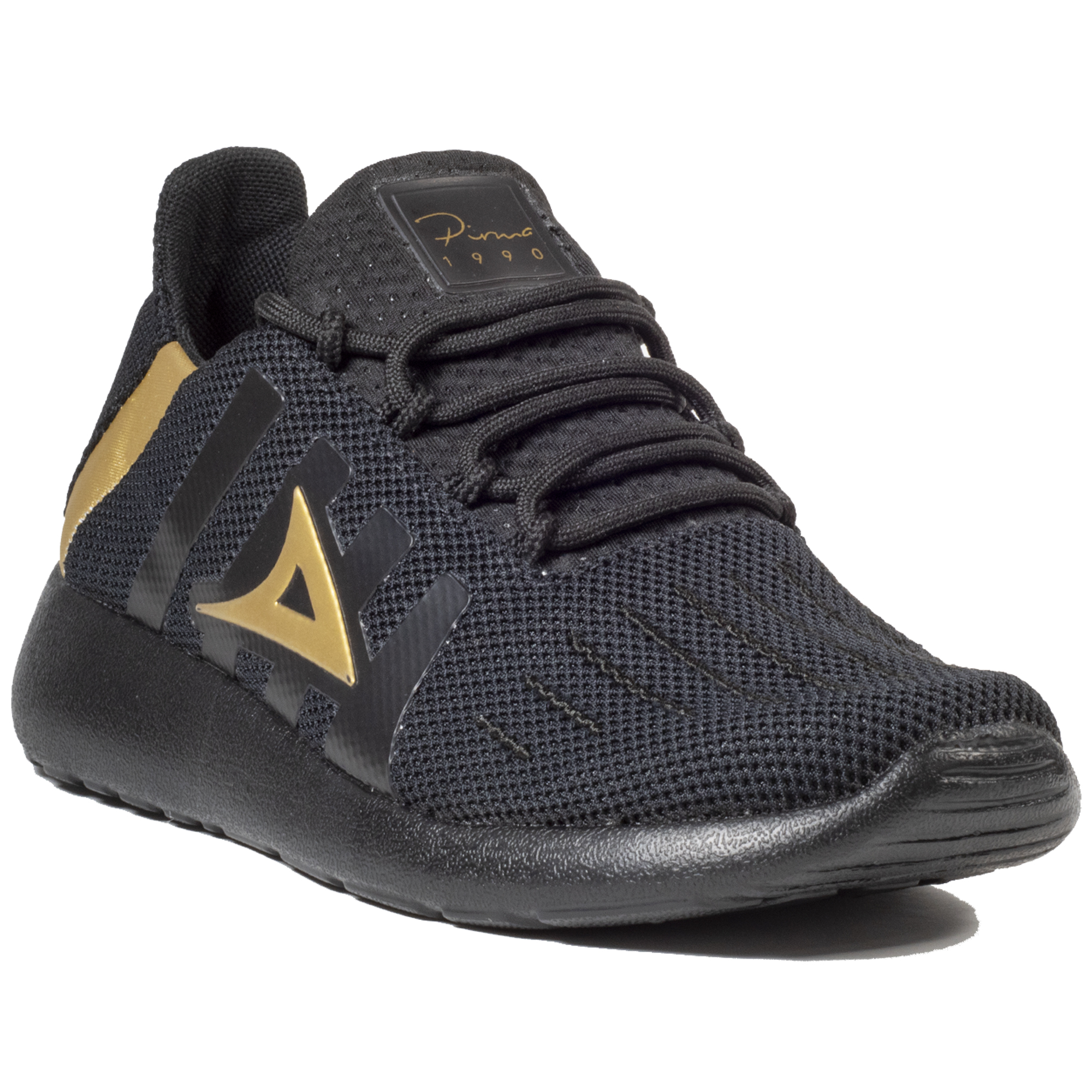 Tenis Deportivos Para Dama Pirma 5505 Color Negro Oro