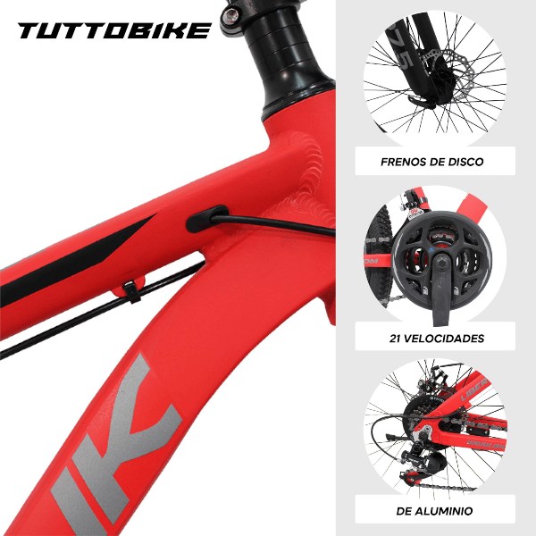 Bicicleta Montaña Rodada 27.5 21 Velocidades Monk Rask