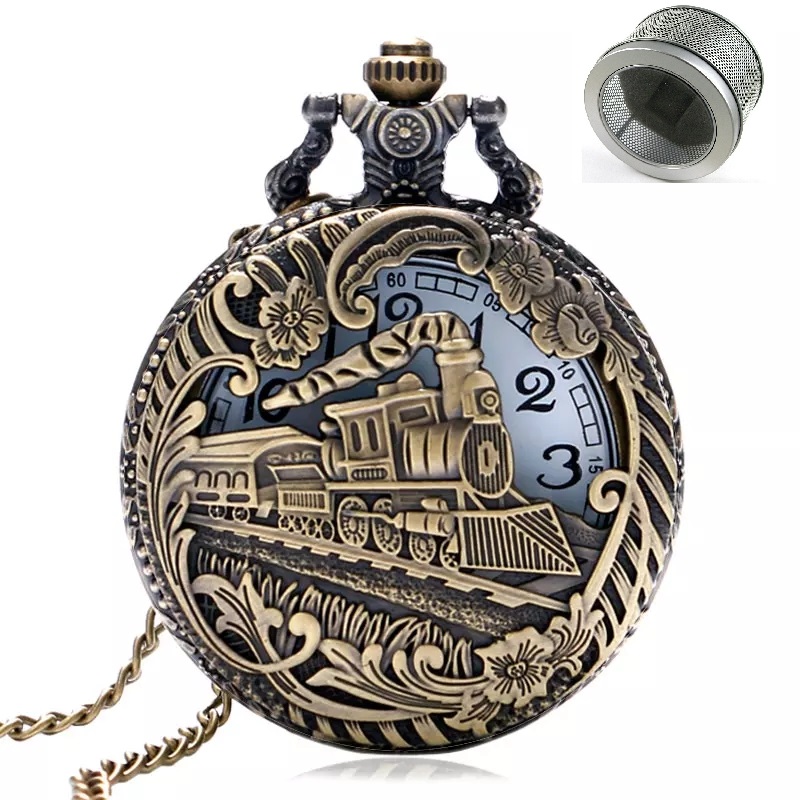 Reloj de Bolsillo analogico a bateria 3034 locomotora 