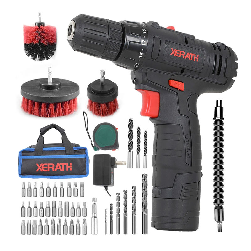 Taladro Destornillador Inalambrico 50 Piezas