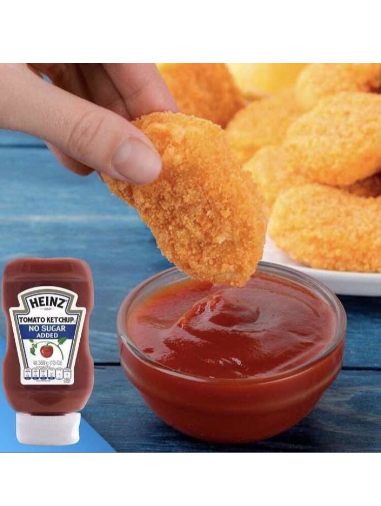 Salsa De Tomate Heinz Ketchup Sin Azúcar 369 Gr