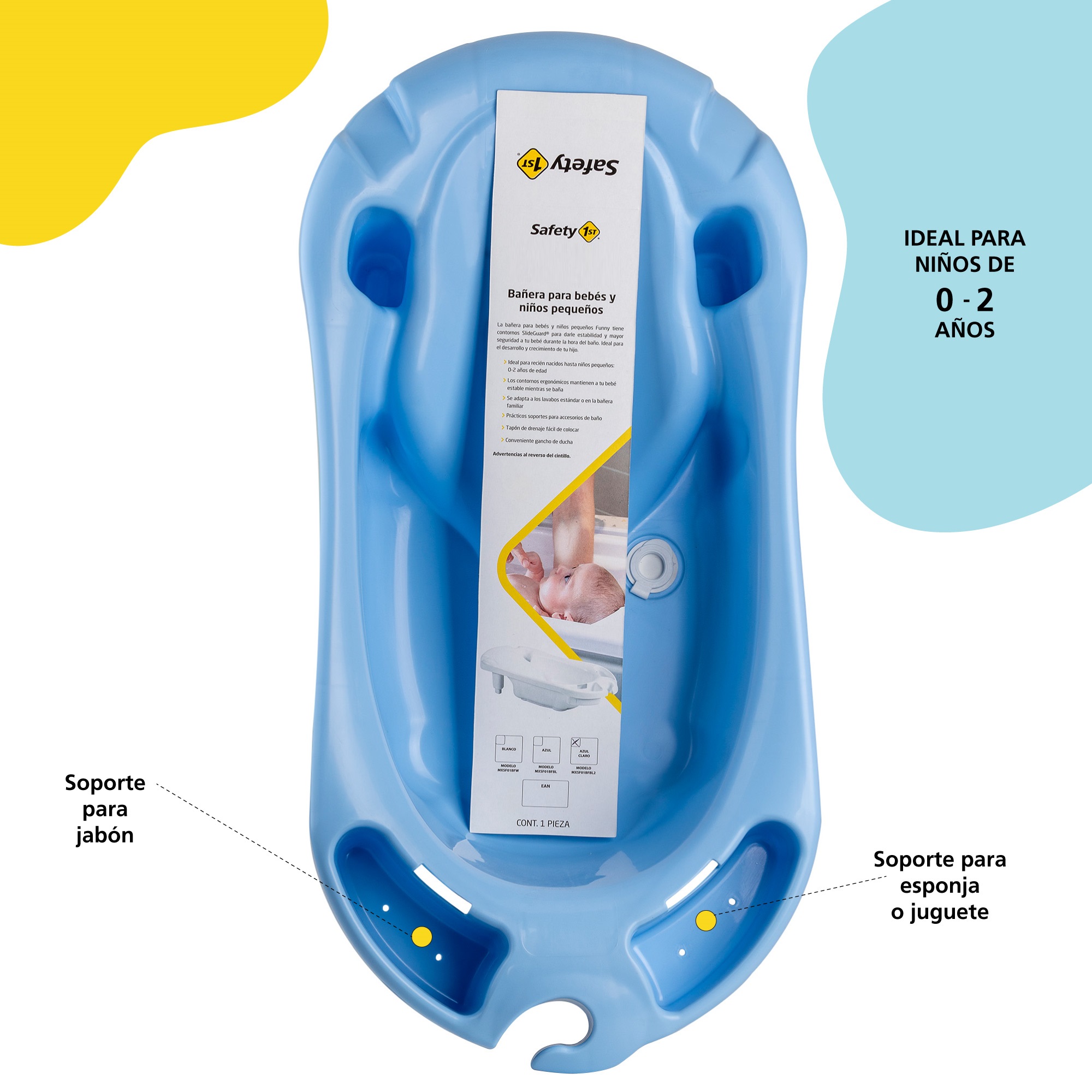 Bañera Happy Azul cielo