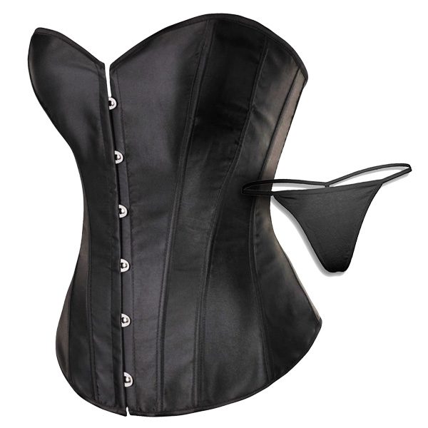 Zen Zen Faja Corset Liso Victoriano Al Busto 12 Varillas Modeladora Sexy