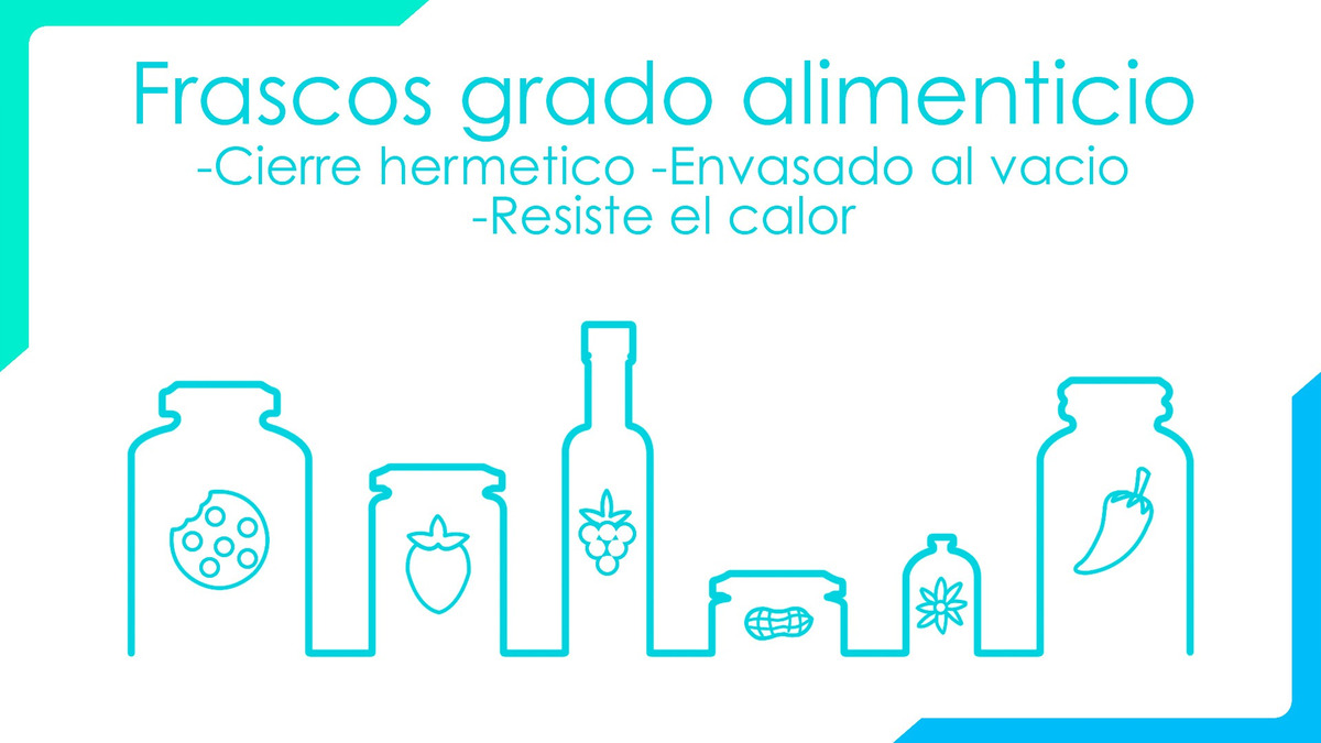 Frasco Botella De Vidrio Ámbar 1 Litro