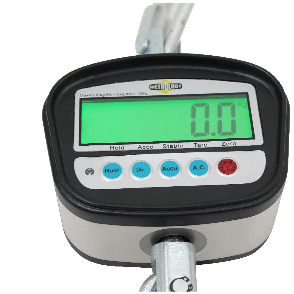 Bascula Digital Colgante 500 Kg Comercial / Industrial
