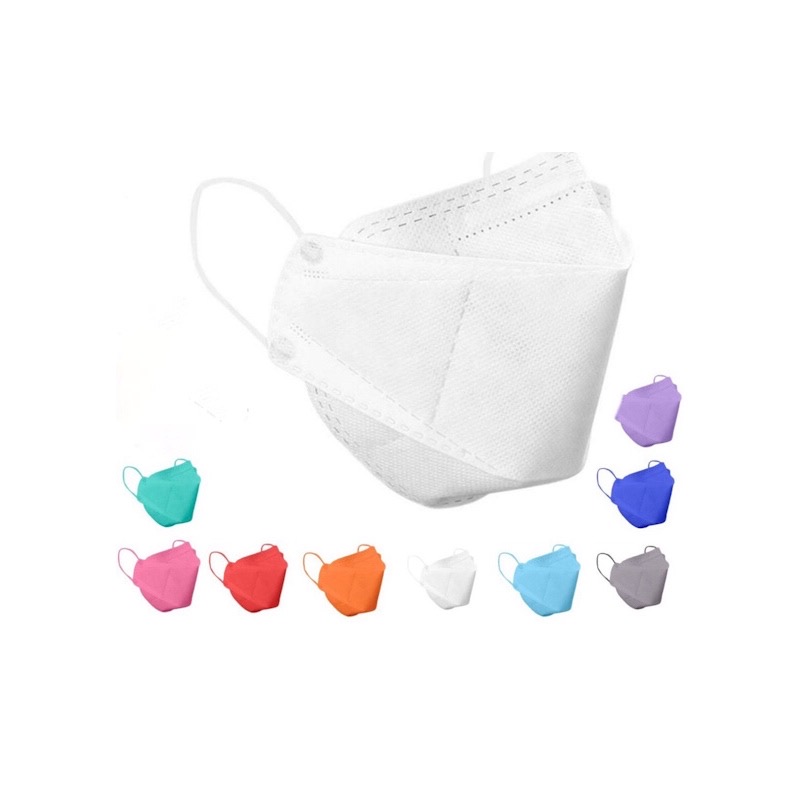 KF94 Cubrebocas mascarilla  Infantil de colores lisos (varios) 10 pz