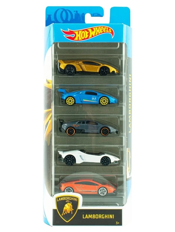 Hot Wheels Pack 5 Automoviles Mattel