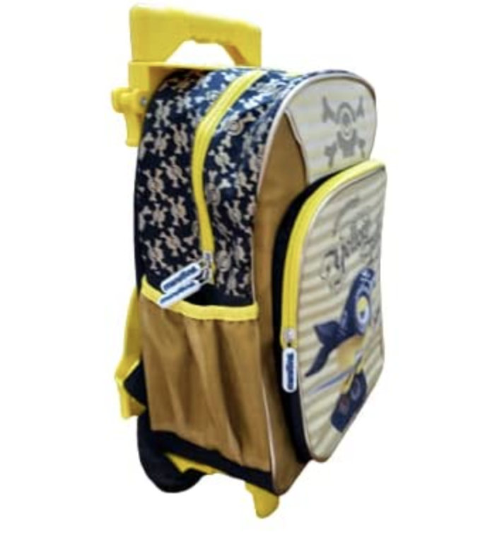 Minions Pirata Mochila Preescolar Ruedas Ruz
