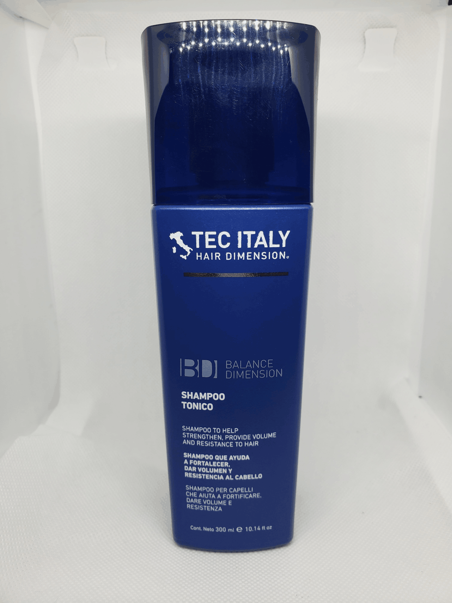 Shampoo Tonico para fortalecer, dar volumen y resistencia al cabello / Tec Italy / 300 ml 