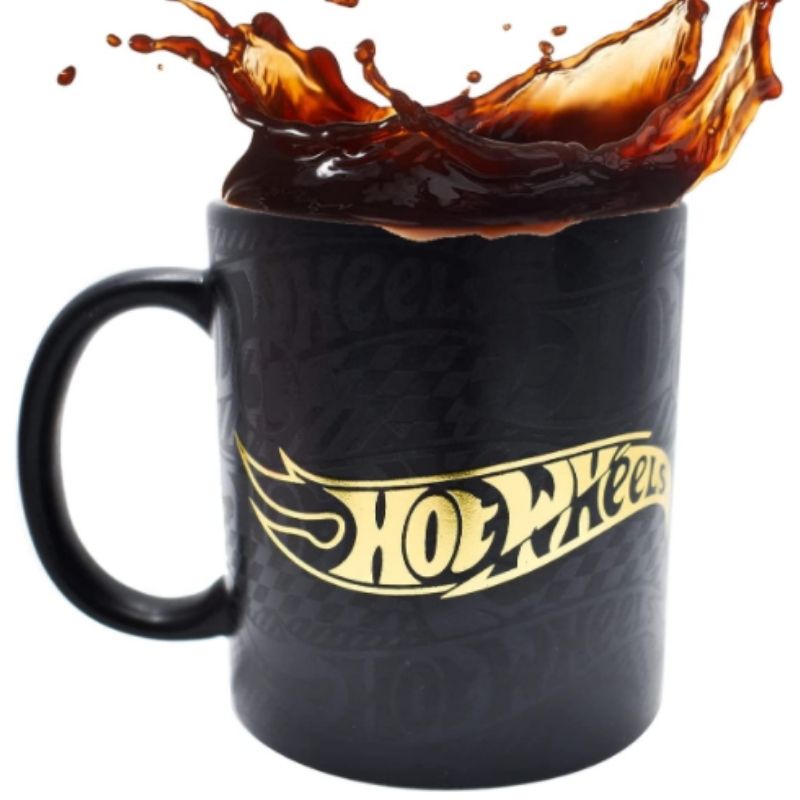 Fun Kids 1738-192 Taza para Café Tarro de Cerámica de Hot Wheels Original Colección 340 ml