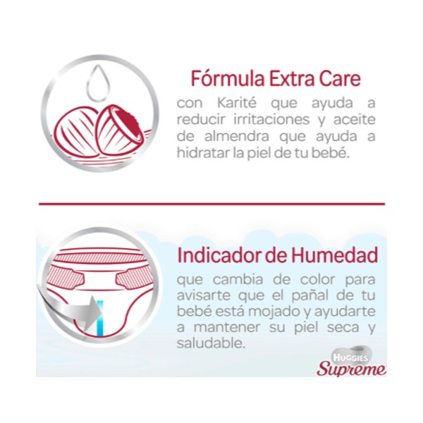 Pañales Desechables Huggies Supreme Platino 655285 Etapa 2 