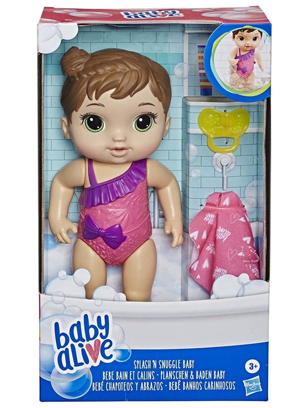 Baby Alive Chapoteos Y Abrazos Castaña Hasbro