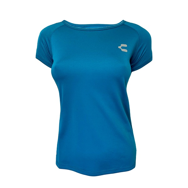 PLAYERA DAMA CHARLY FITNESS AZUL PETROLEO 