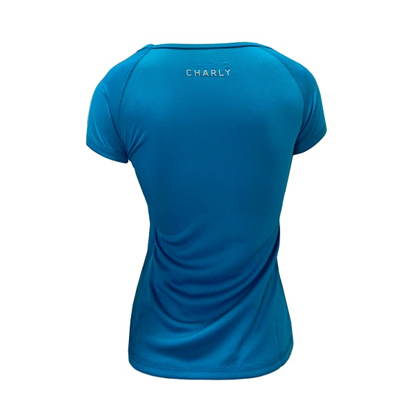 PLAYERA DAMA CHARLY FITNESS AZUL PETROLEO 