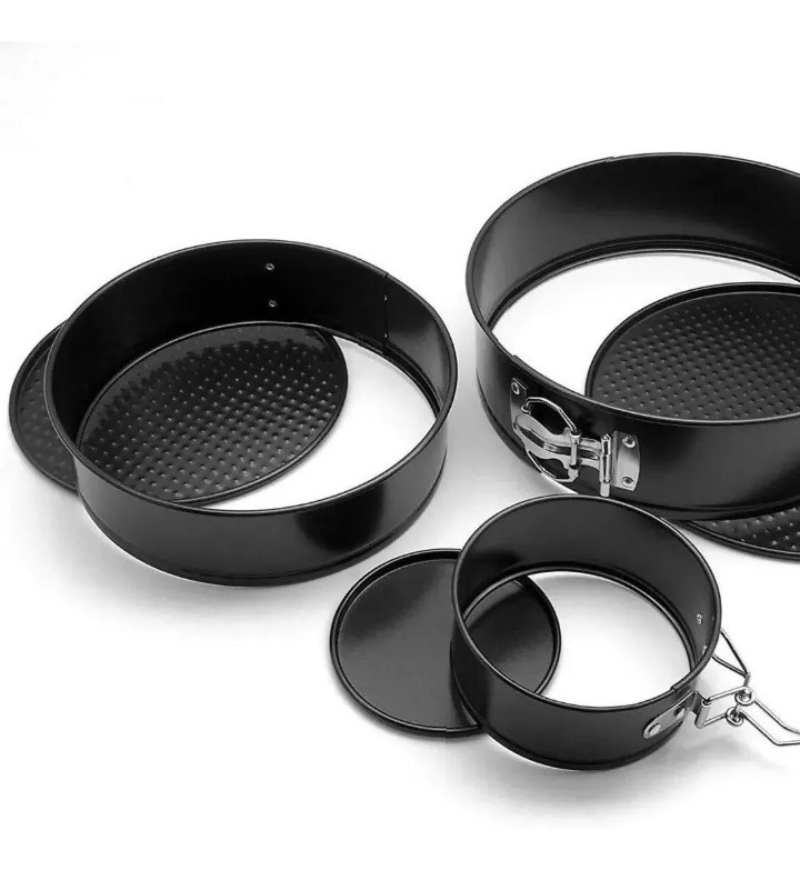 Molde Desmontable Decorado Set 3 Pzs Pastel Pan Repostería Molde Decorado de Cupcake