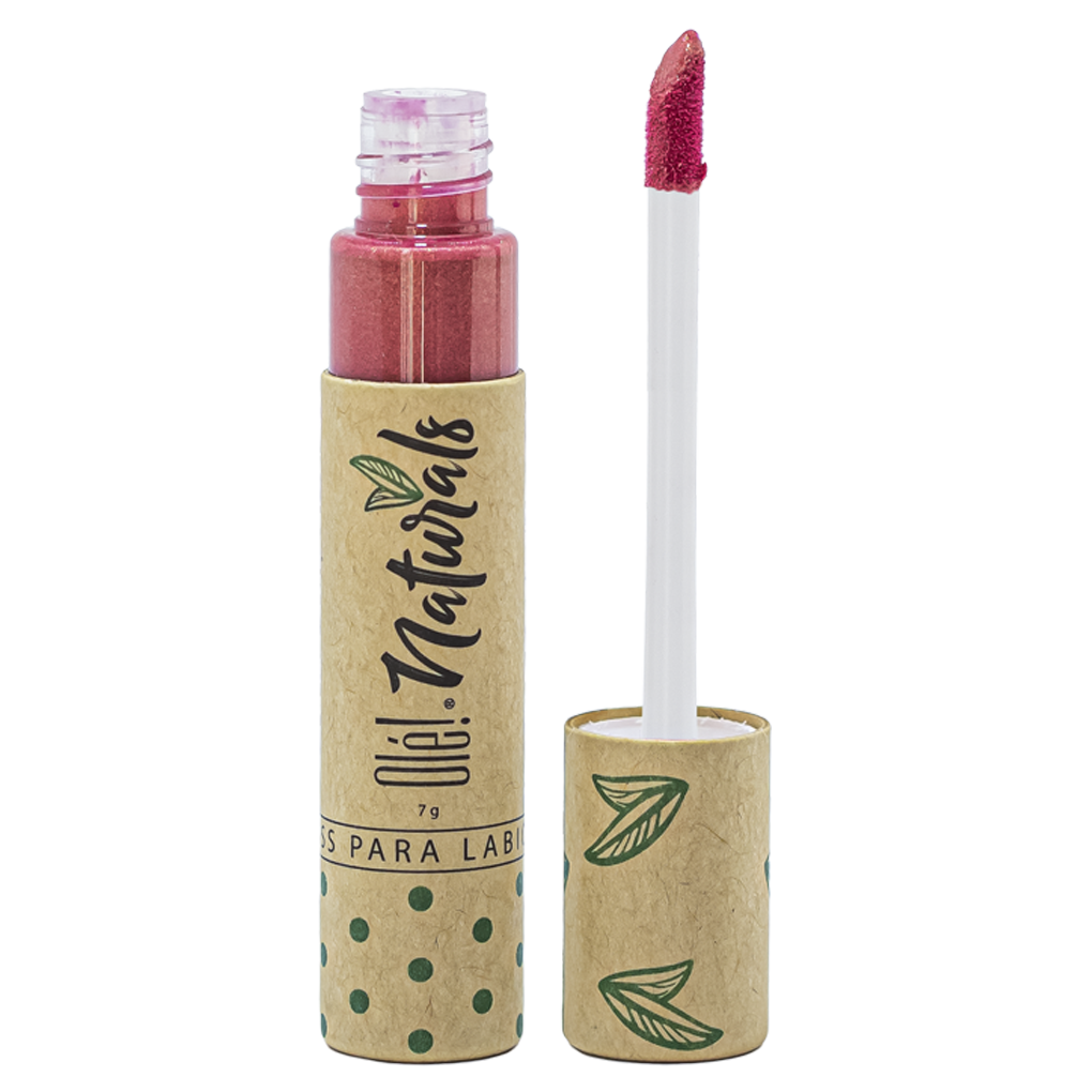 Lip Gloss Extra Brillo Para Labios Olé! Naturals, Color Natural