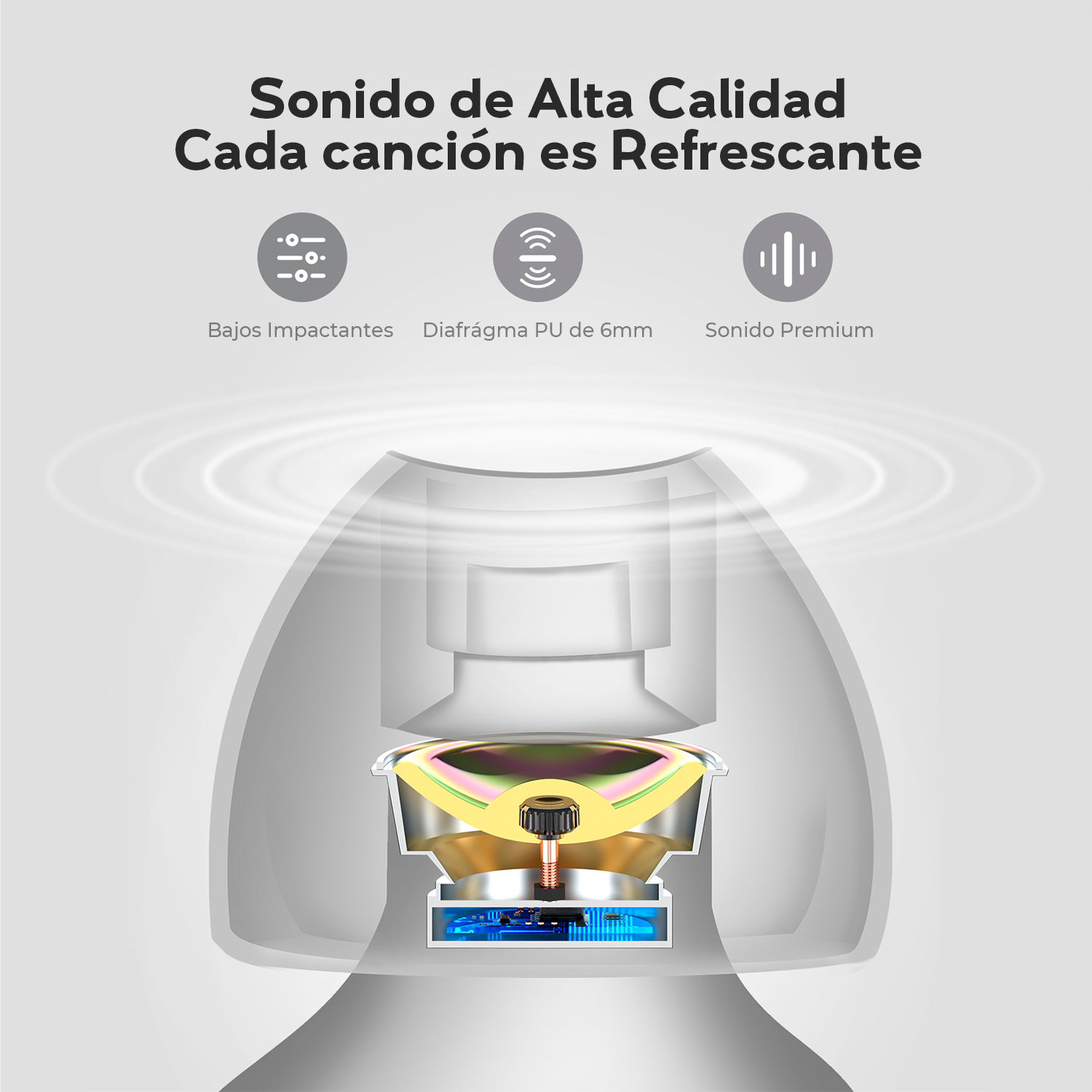 Audifonos Bluetooth 5.0 inalambricos Negro MPOW Mbits TWS