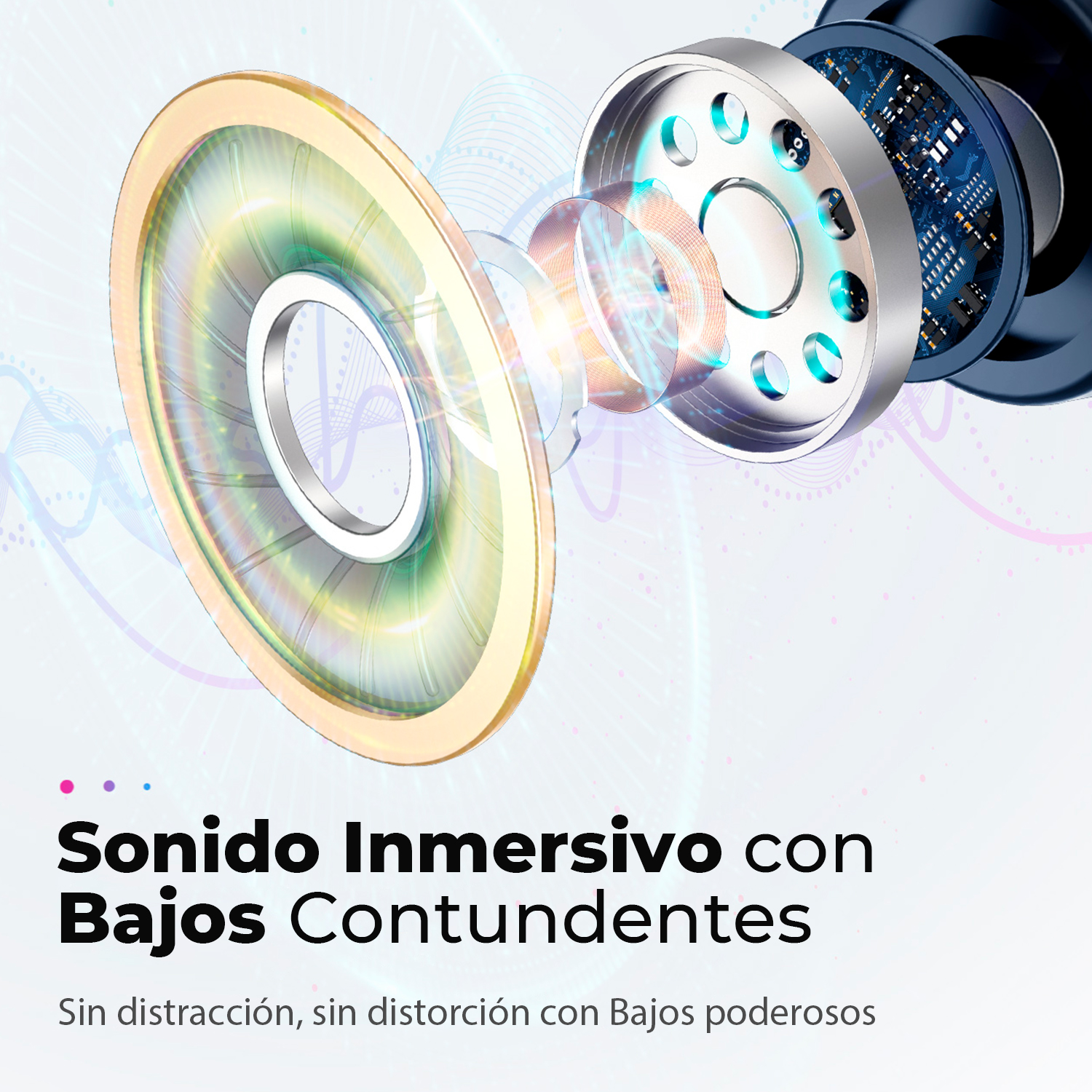 Audifonos Bluetooth 5.0 inalambricos negro MPOW M12 TWS