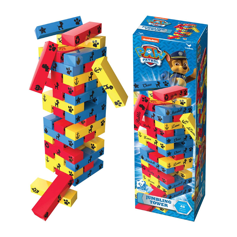 Torre Tambaleante Paw Patrol Spin Master Jenga Patrulla de Cachorros