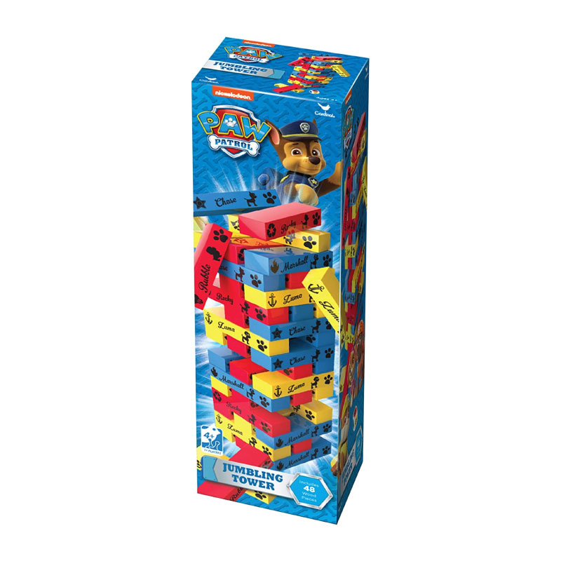 Torre Tambaleante Paw Patrol Spin Master Jenga Patrulla de Cachorros