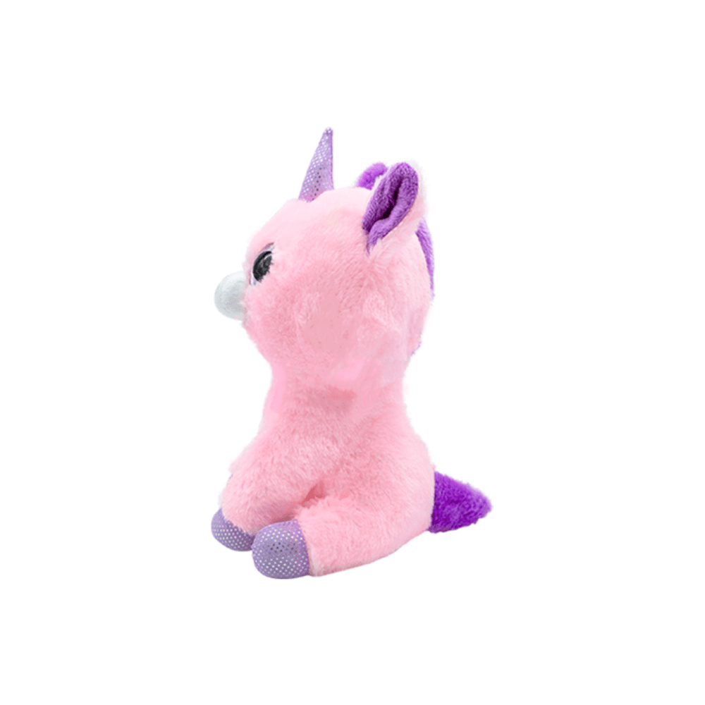 Peluche Unicornio Baby Feliz Rosa Tela Ultra Suave Hipoalergénico