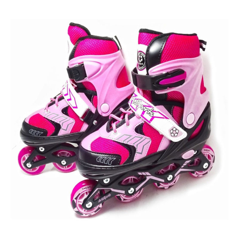 Patines en Línea para Niña LA Sports Talla Ajustables 19-21.5